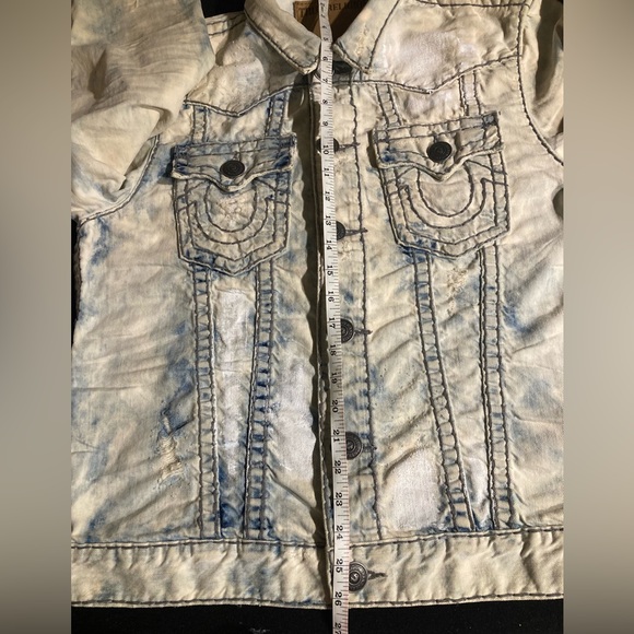 Rare! Jimmy Super T in “MINERAL REEF” wash True Religion size Medium - Picture 6 of 6